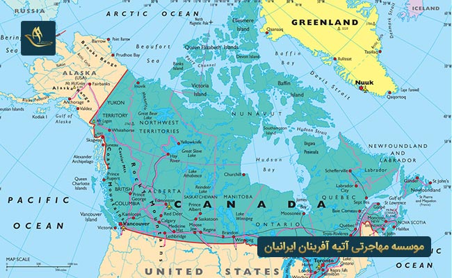جغرافیا و آب و هوای کشور کانادا