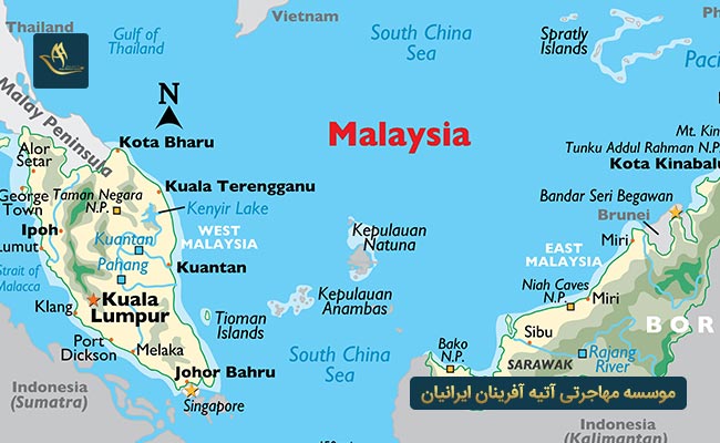 جغرافیا و آب و هوای کشور مالزی